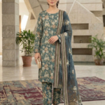 Premium Italian Printed Lawn – 3 Piece Unstitched Suit
