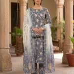 Premium Italian Printed Lawn – 3 Piece Unstitched Suit