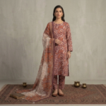 Premium Italian Printed Lawn – 3 Piece Unstitched Suit