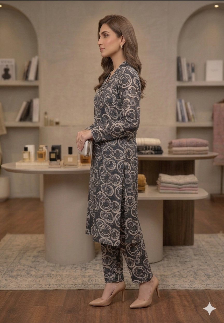 Premium Italian Printed Lawn – 2 Piece Shirt & Trouser