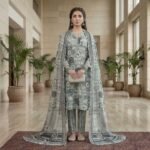 Premium Italian Printed Lawn – 3 Piece Unstitched Suit