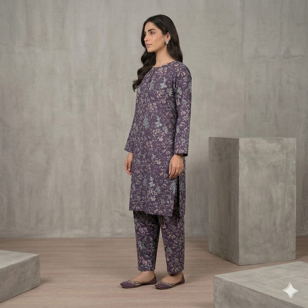 Premium Italian Printed Lawn – 2  Piece All Over