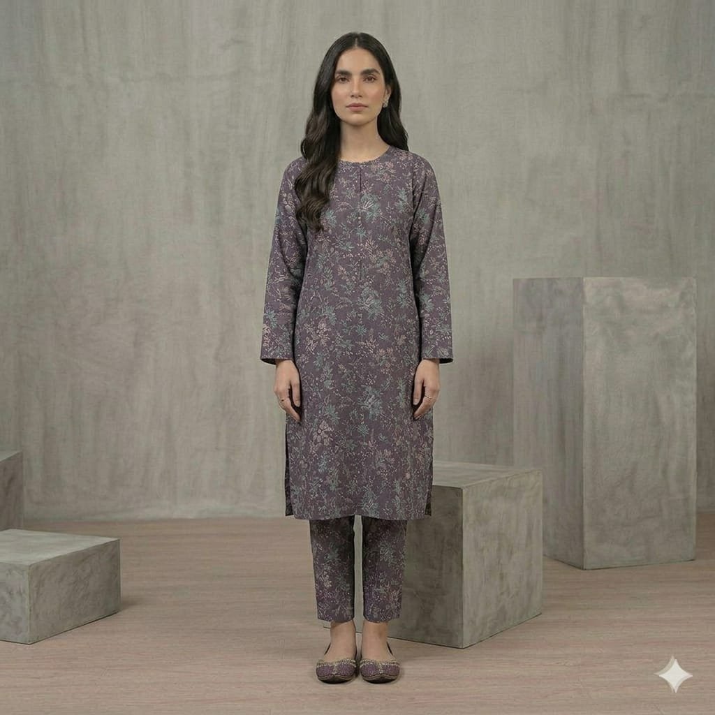 Premium Italian Printed Lawn – 2  Piece All Over