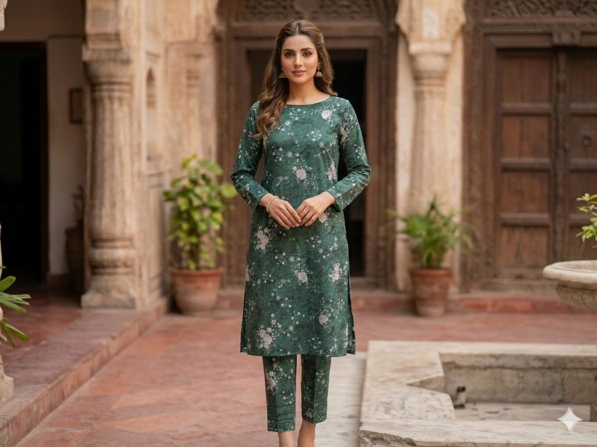 Premium Italian Printed Lawn – 2  Piece All Over