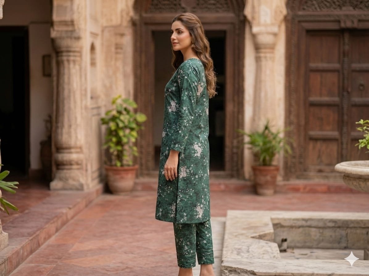 Premium Italian Printed Lawn – 2  Piece All Over